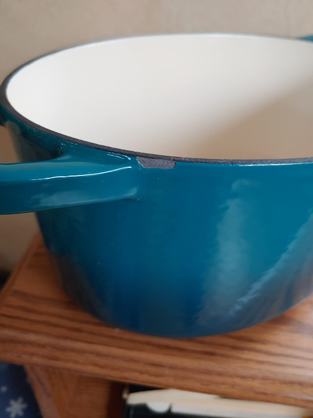 Crock Pot Artisan 7-Quart Oval Enameled Cast Iron Dutch Oven - Sunset Orange customer photo 1