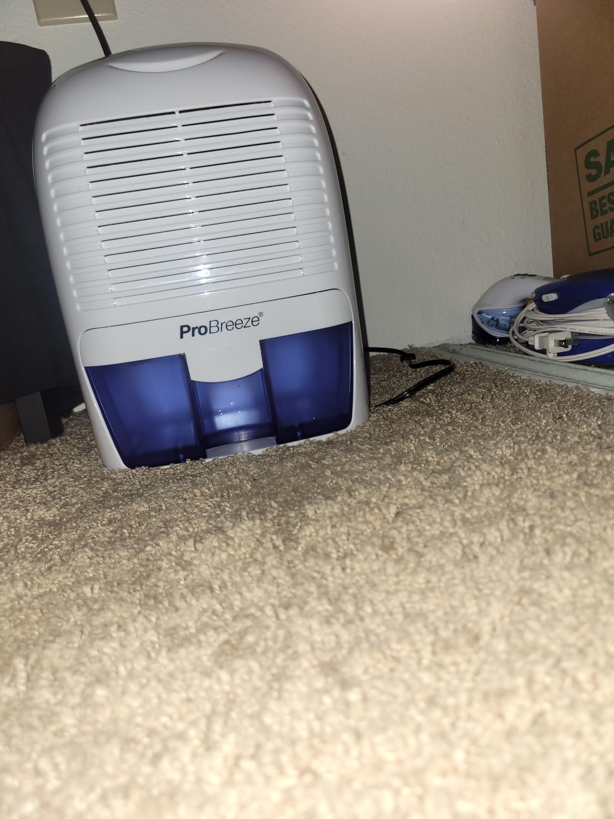 Pro Breeze Electric Mini Dehumidifier, 2200 Cubic Feet (250 sq ft), Compact and Portable for High Humidity in Home, Kitchen, Bedroom, Basement, Caravan, Office, Garage customer photo 1