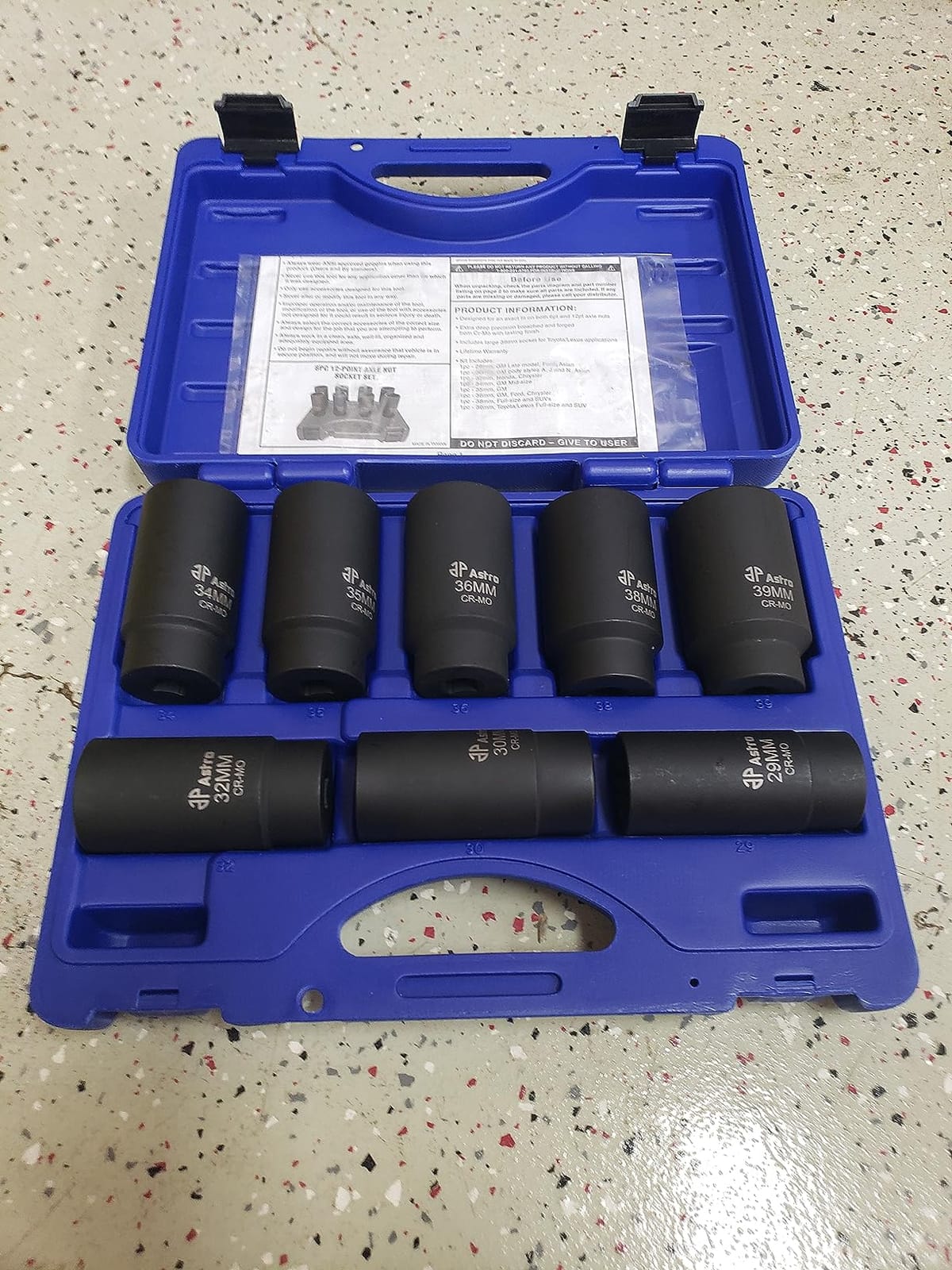 Astro Pneumatic Tool 78868 12-Point Axle Nut Socket Set (8 Piece) customer photo 2