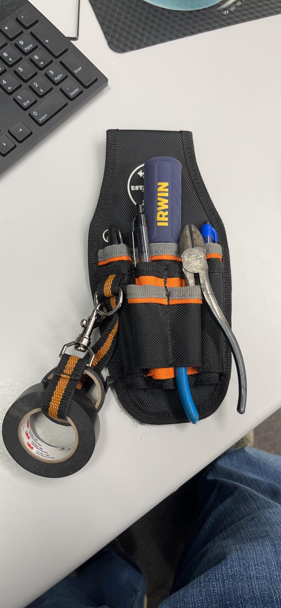 Klein Tools 5240 Tool Pouch, Tradesman Pro Maintenance Tool Pouch with 9 Pockets, Tape Thong, 2-Inch Tunnel Loop, Great Electrician Holster customer photo 1