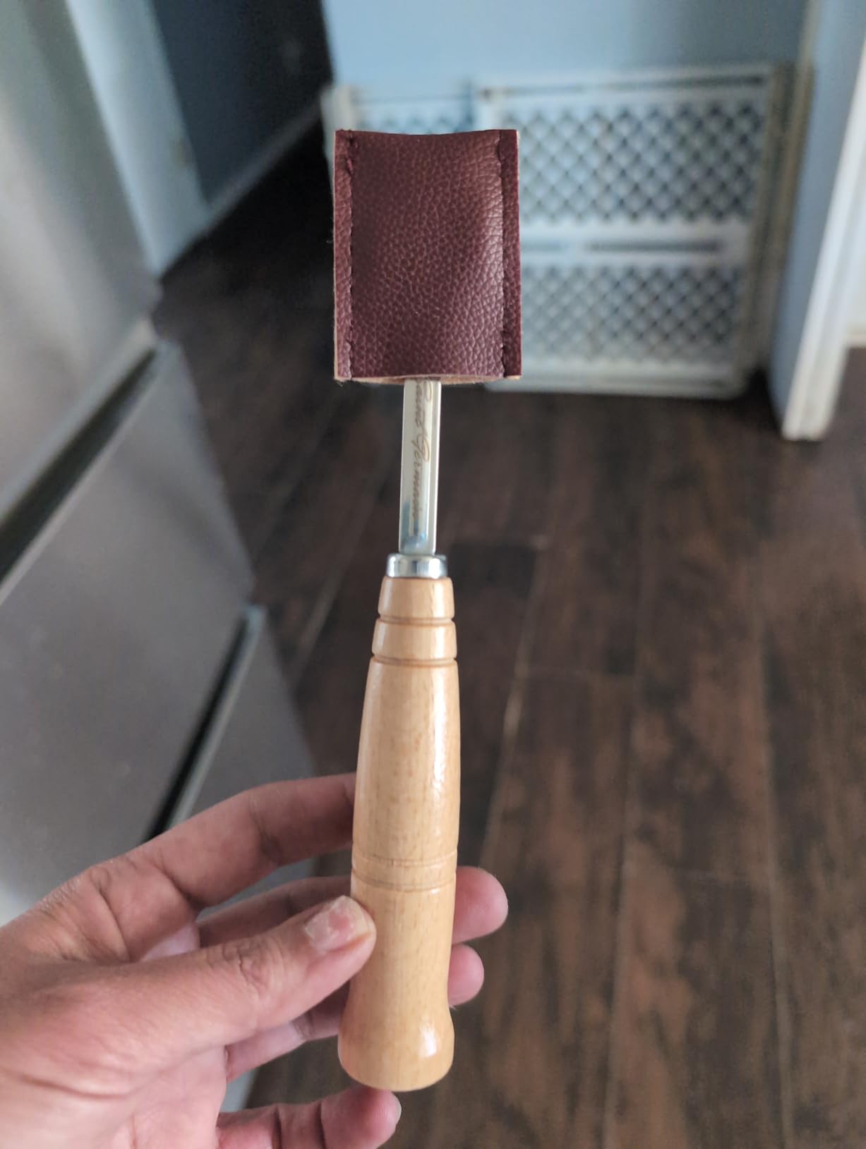 SAINT GERMAIN Premium Hand Crafted Bread Lame for Dough Scoring Knife, Lame Bread Tool for Sourdough Bread Slashing with 10 Blades Included with Replacement with Authentic Leather Protector Cover customer photo 1