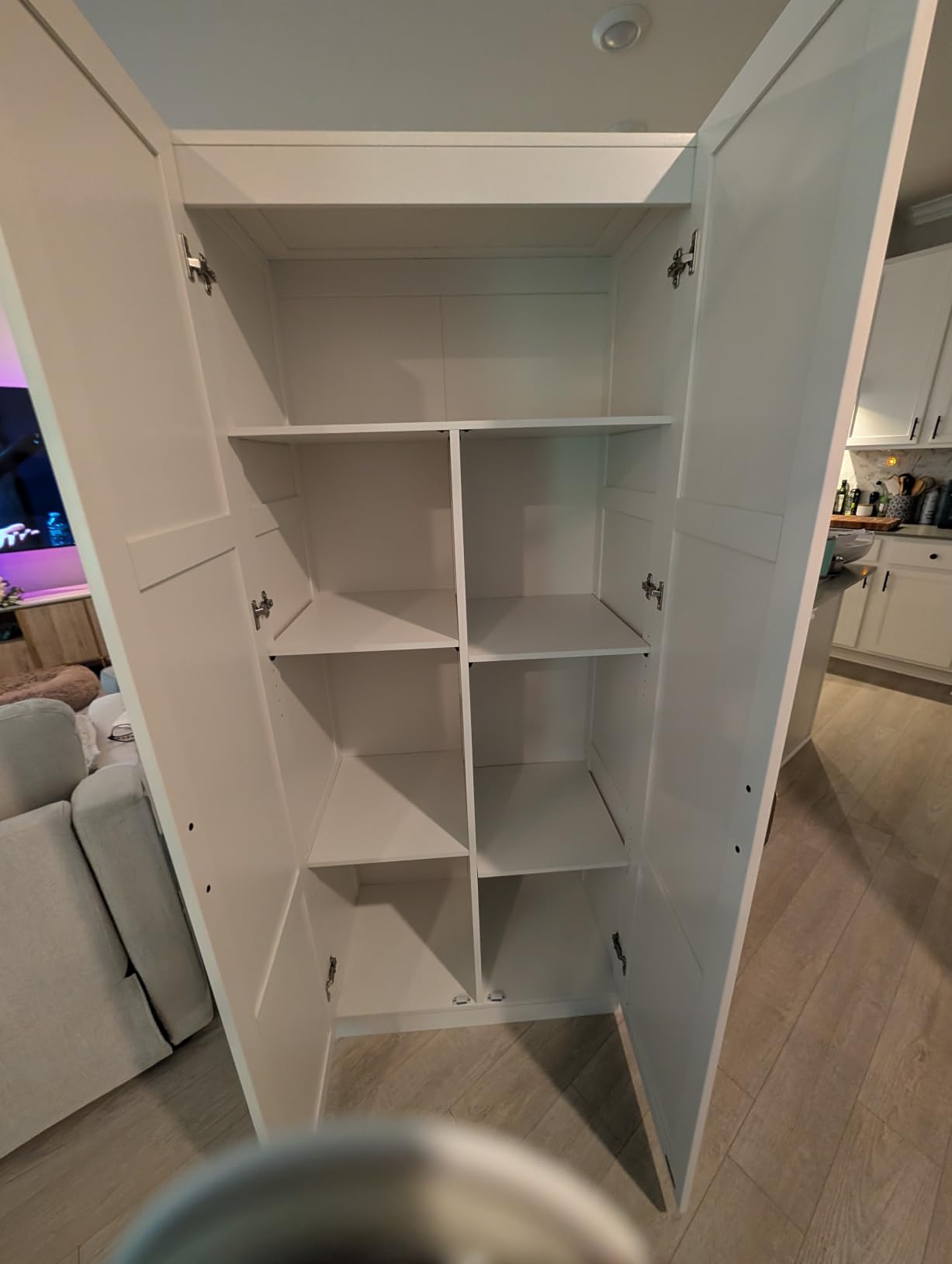 Sauder Select Storage Cabinet/ Pantry cabinets, White finish customer photo 2