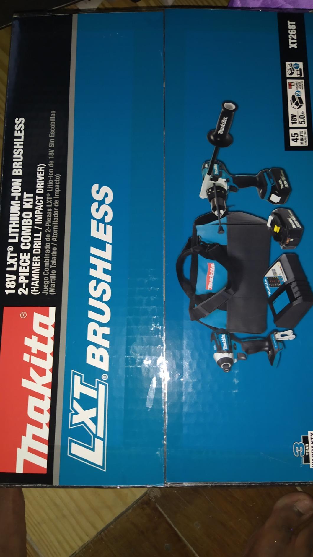 Makita XT268T 18V LXT Lithium-Ion Brushless Cordless 2-Pc. Combo Kit (5.0Ah) customer photo 2