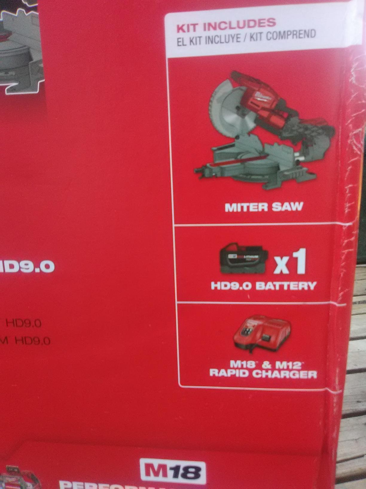 Milwaukee M18 Fuel, Dual Bevel, Sliding, Compound Miter Saw, 10