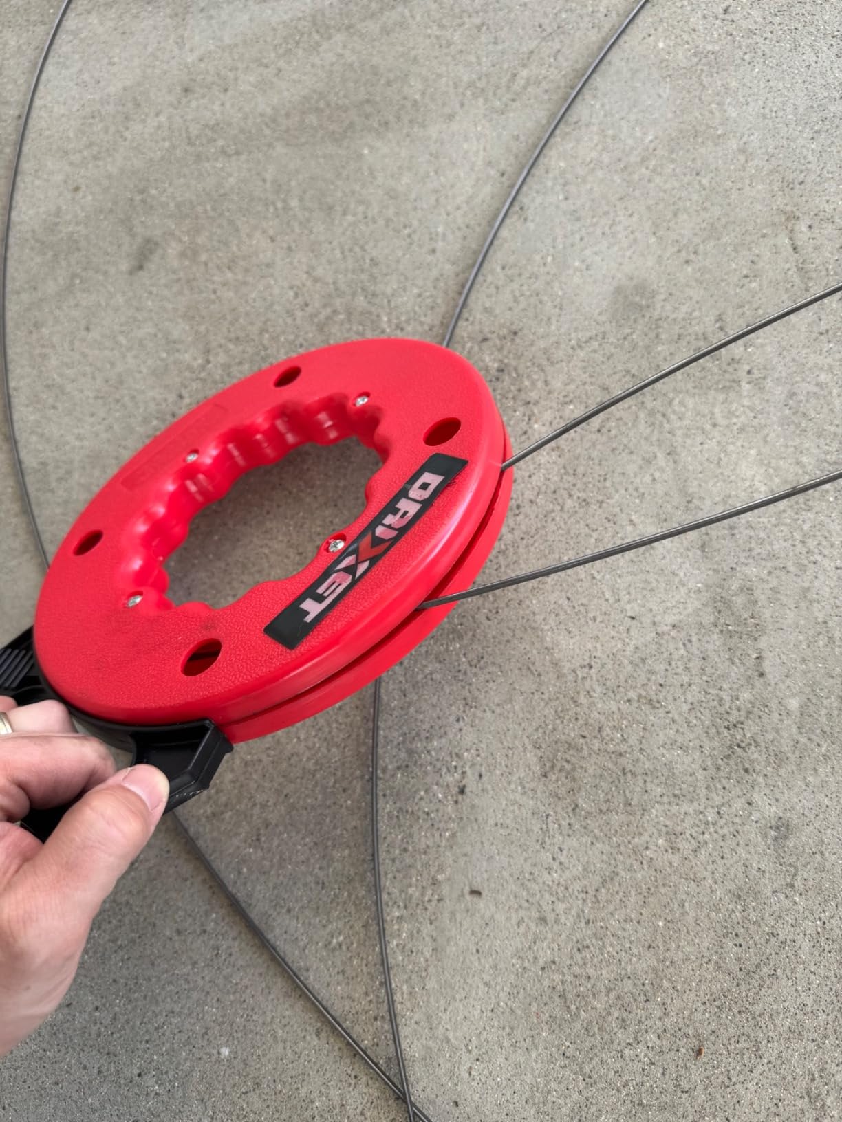 Fish Tape Wire Puller 50ft - Easy to use Cable Puller Tool with Double Loop Tip - Flexible Wire Fishing Tools for Walls and Electrical Conduit - 1/8 Steel Fish Tape Durable Housing - RamPro customer photo 2