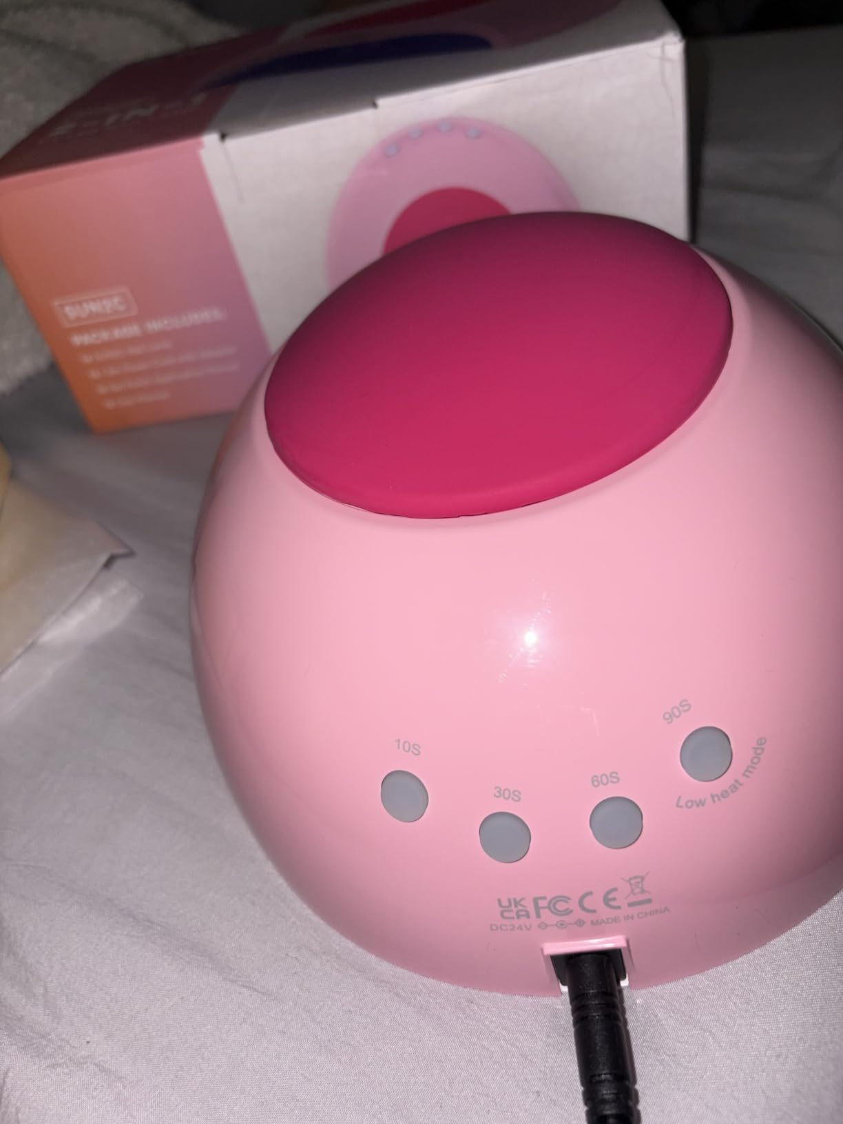 SUNUV UV Light for Gel Nail, Professional UV LED Nail Lamp SUN2C Rose | 4 Timer Settings, 33 LEDs, Fast Curing Lamp, Auto Sensor, Removable Base, Compatible with All Gel Polish, Home & Salon Use customer photo 2