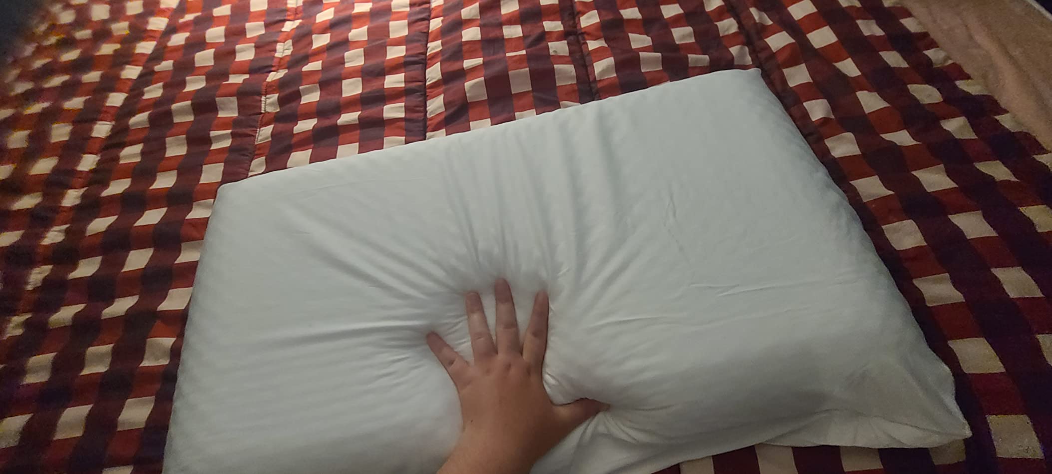 Weekender Cooling Gel Memory Foam Pillow for Sleeping - Standard Size, Ventilated Cooling Pillow for Side & Back Sleepers, Neck & Shoulder Support, Medium Firm, Washable Cover customer photo 2