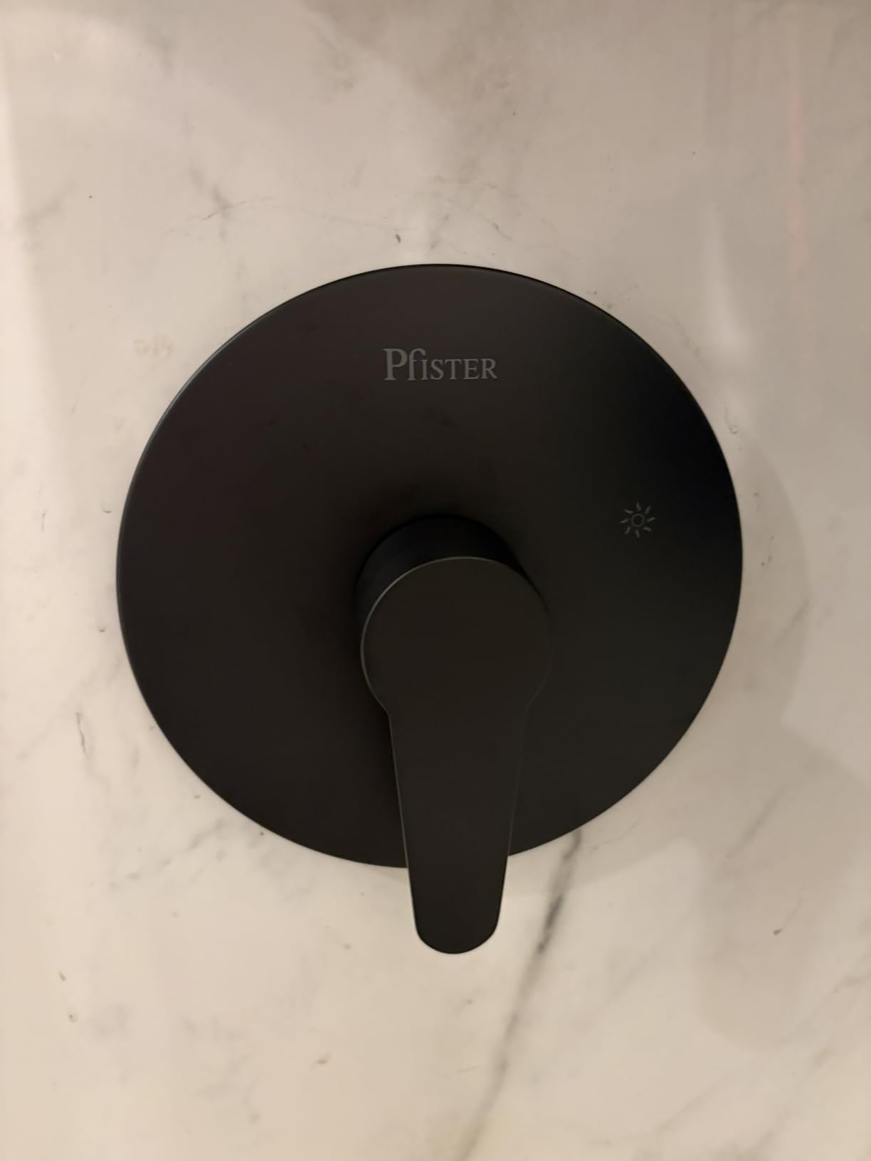 Pfister Pfirst Modern Single Handle Shower Faucet Valve Trim Kit R89040K | Fits Pfister 0X8 pressure balancing valve, Brushed nickel, Includes handle & hardware, Shower handle replacement customer photo 2