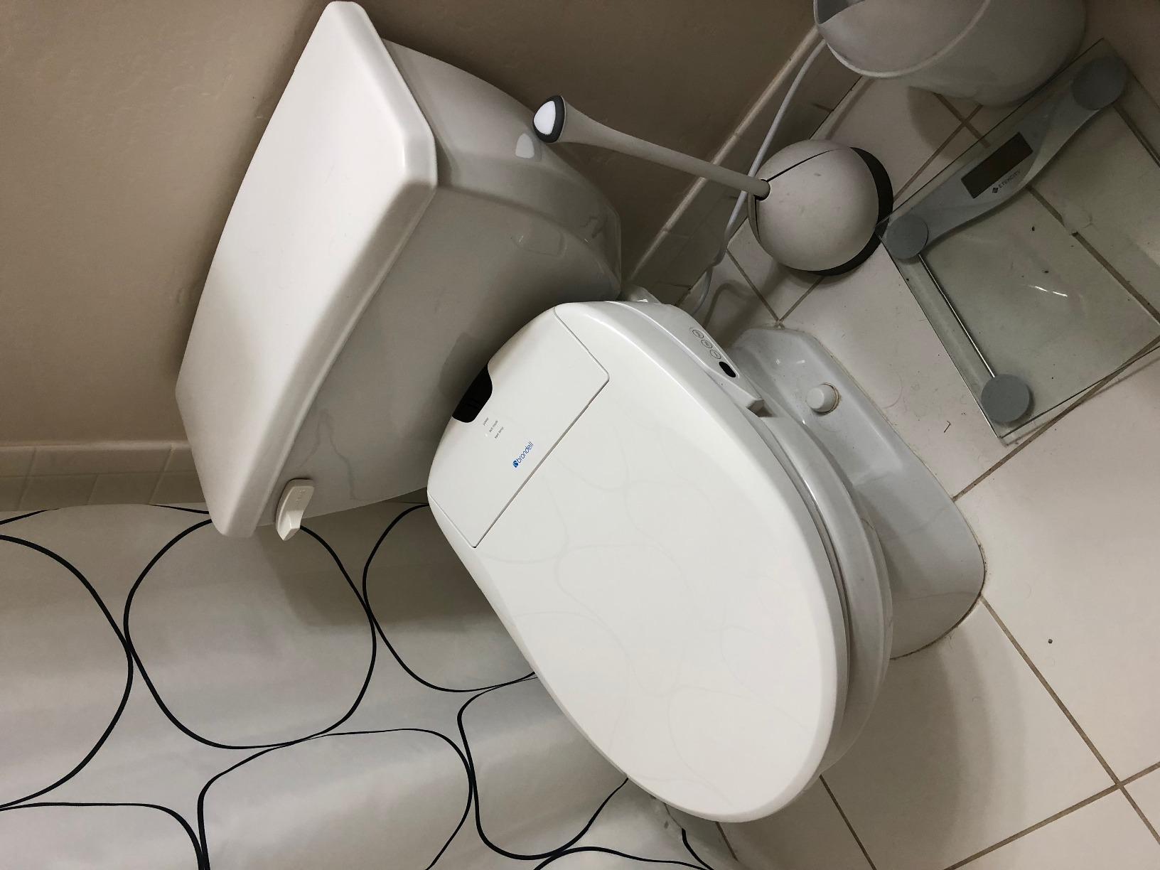 Brondell Bidet Toilet Seat S1400, Smart Toilet Seat, Dual Stainless-Steel, Self-Cleaning Nozzle With Clean Plus Technology, Endless Warm Water Bidet, Warm Air Dryer-Nightlight, Heated Seat, Elongated customer photo 1