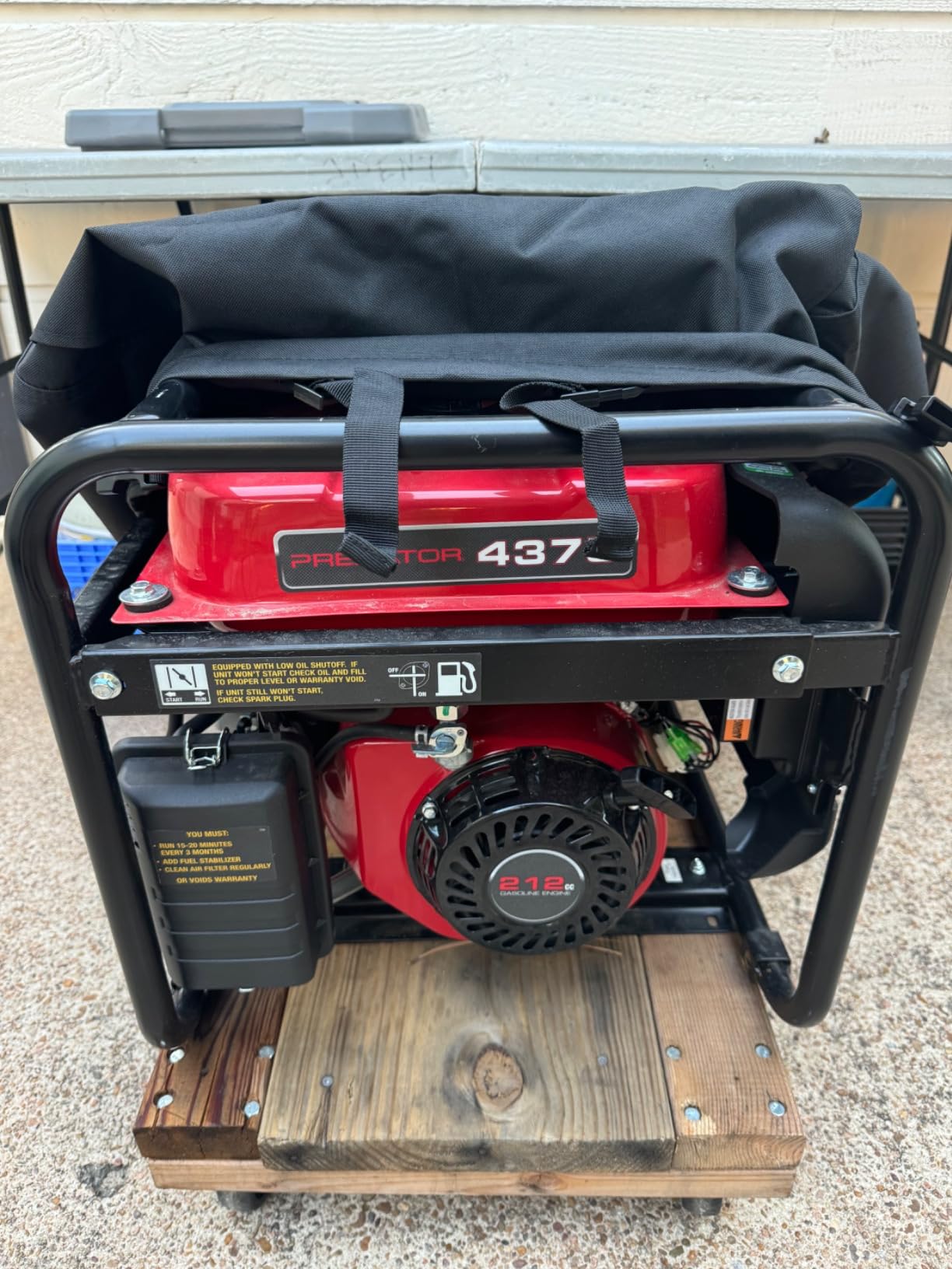 Porch Shield Waterproof Universal Generator Cover 26 x 20 x 20 inch - for Most Generators 3000-5000 Watt, Black customer photo 1