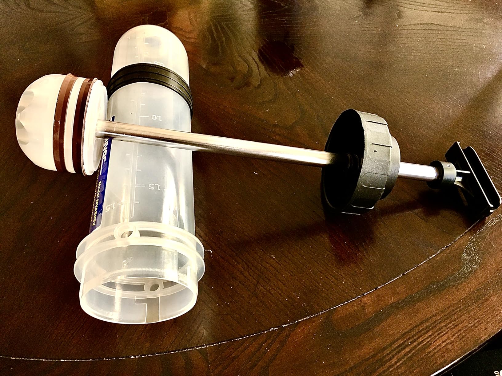 Mityvac MVA6852 1.5 Liter Fluid Evacuator Extractor and Dispensing Syringe, Twist-valve, Dual-seal Piston, MVA7218 Rubber ATF Adapter, For Master Cylinders, Transaxles, Power Steering and Coolant customer photo 2