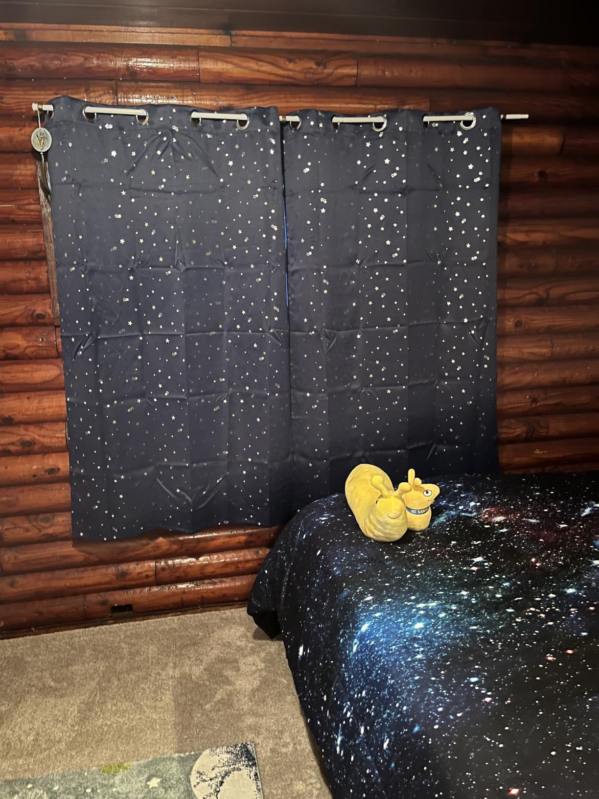 BGment Kids Blackout Curtains for Boys Bedroom 63 Inch Long - Navy 2 Panels customer photo 1