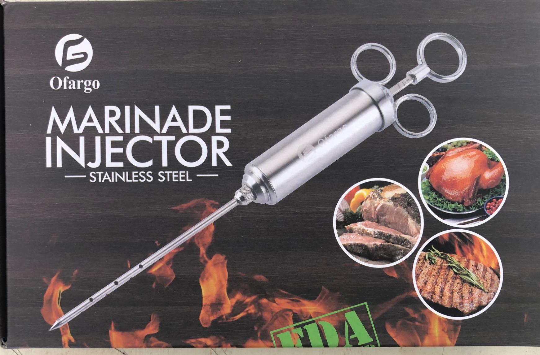 Ofargo Meat Injector - 3 Needle Marinade Injector for Meats, Turkey, Brisket; 2-oz Capacity customer photo 2