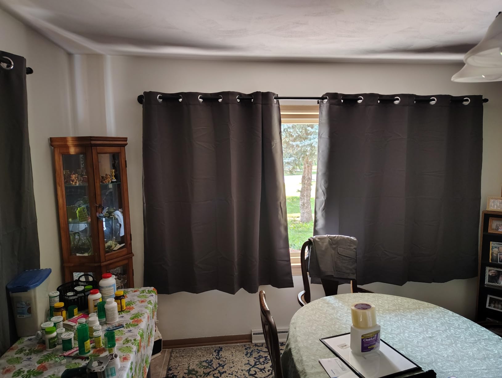NICETOWN 100% Blackout Window Curtain Panels, Cold and Full Light Blocking Drapes with Black Liner for Nursery, 84 inches Drop Thermal Insulated Draperies (White, 2 Pieces, 52 Wide Each Panel) customer photo 2