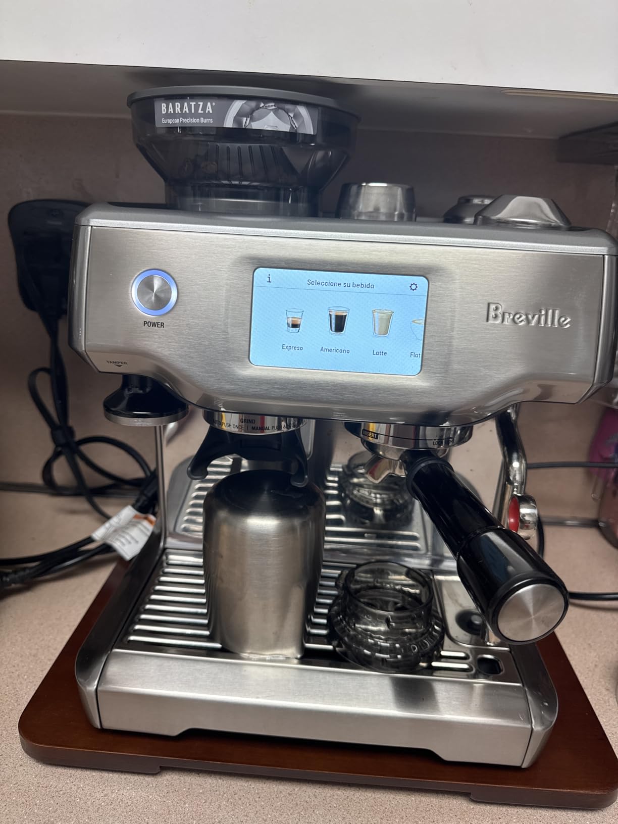 Breville BES880BSS Barista Touch Espresso Machine, Brushed Stainless Steel customer photo 2
