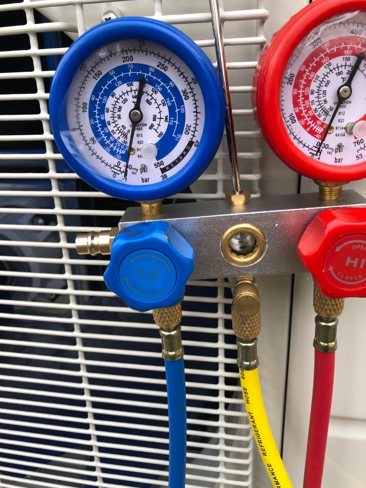 BACOENG 3.6CFM AC Vacuum Pump and Gauge Set - HVAC Vacuum Pump Kit for Mini Split System for R410A R22 Refrigerants - w/ R410a Mini Split Adapters & 3x5FT Hoses customer photo 1