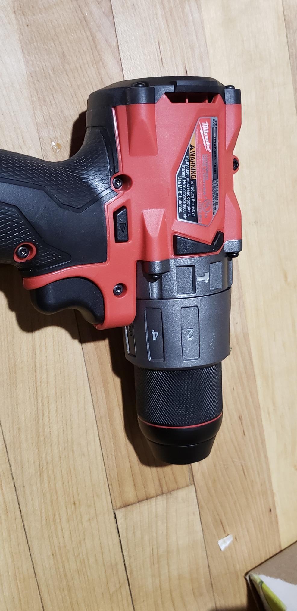 Milwaukee 2804-20 M18 FUEL 1/2 in. Hammer Drill (Tool Only) - Peak Torque 1,200 customer photo 1