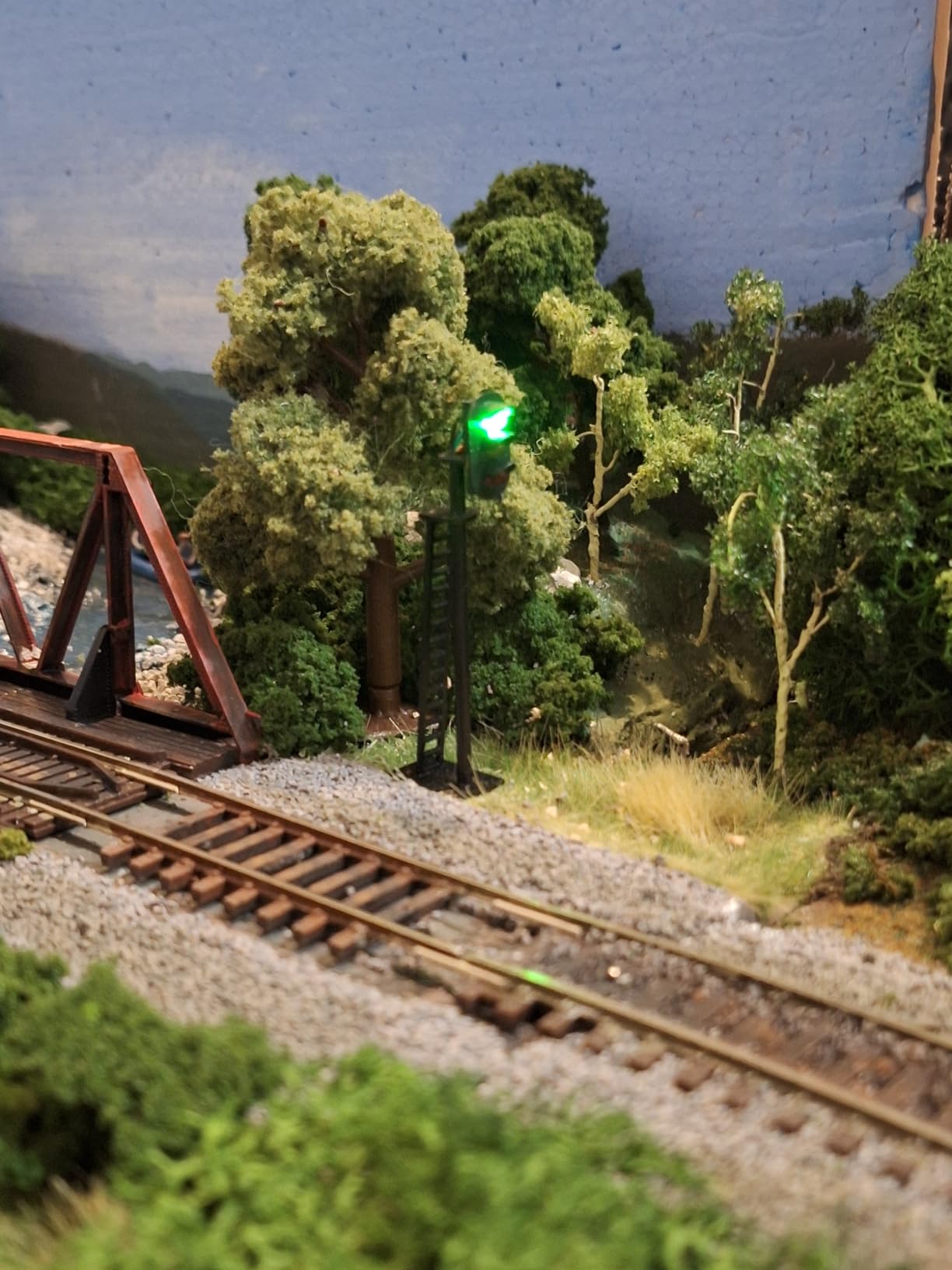 JTD04 5pcs Model Railway 3-Light Block Signals G/Y/R HO Scale 6.8cm 12V Led New customer photo 1