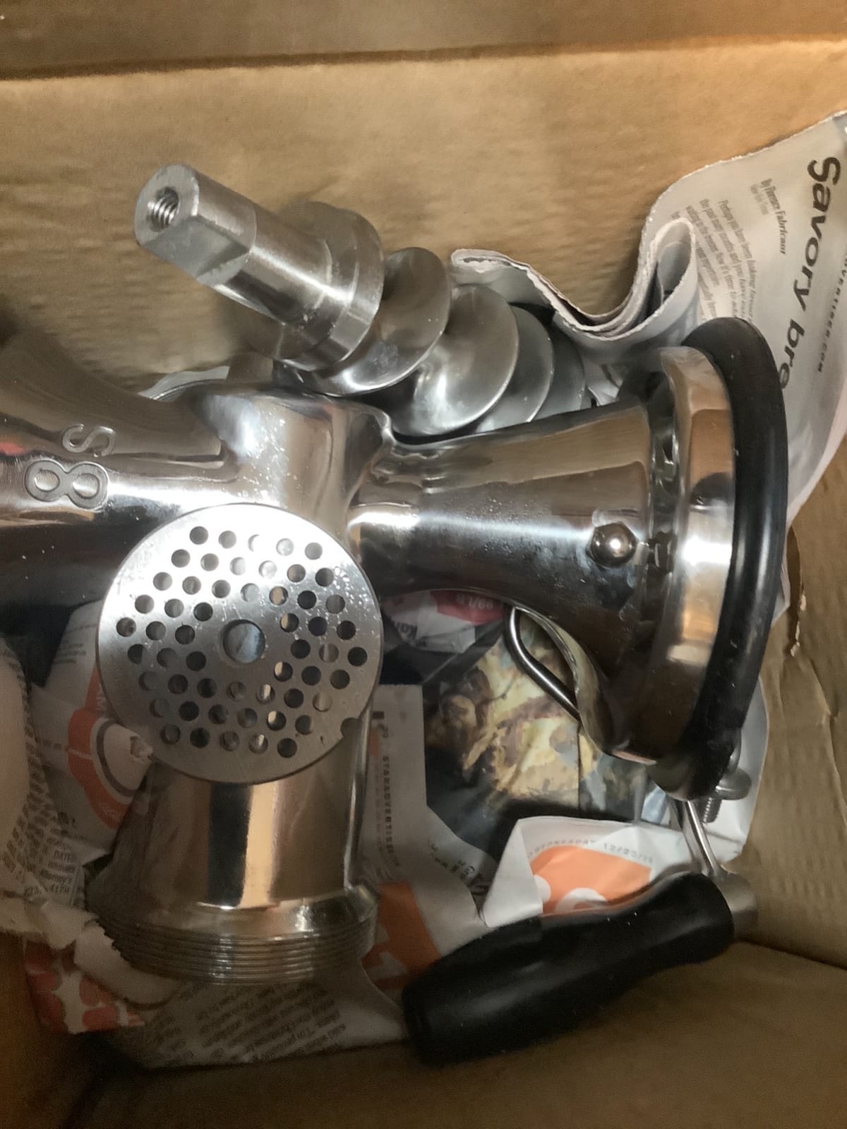 Huanyu Manual Meat Grinder Heavy Duty Stainless Steel Hand Crank Tool | Space-saving food grinder effortless, dishwasher safe, perfect for beef, sausage, pet food; home kitchen, restaurant, outdoor customer photo 1