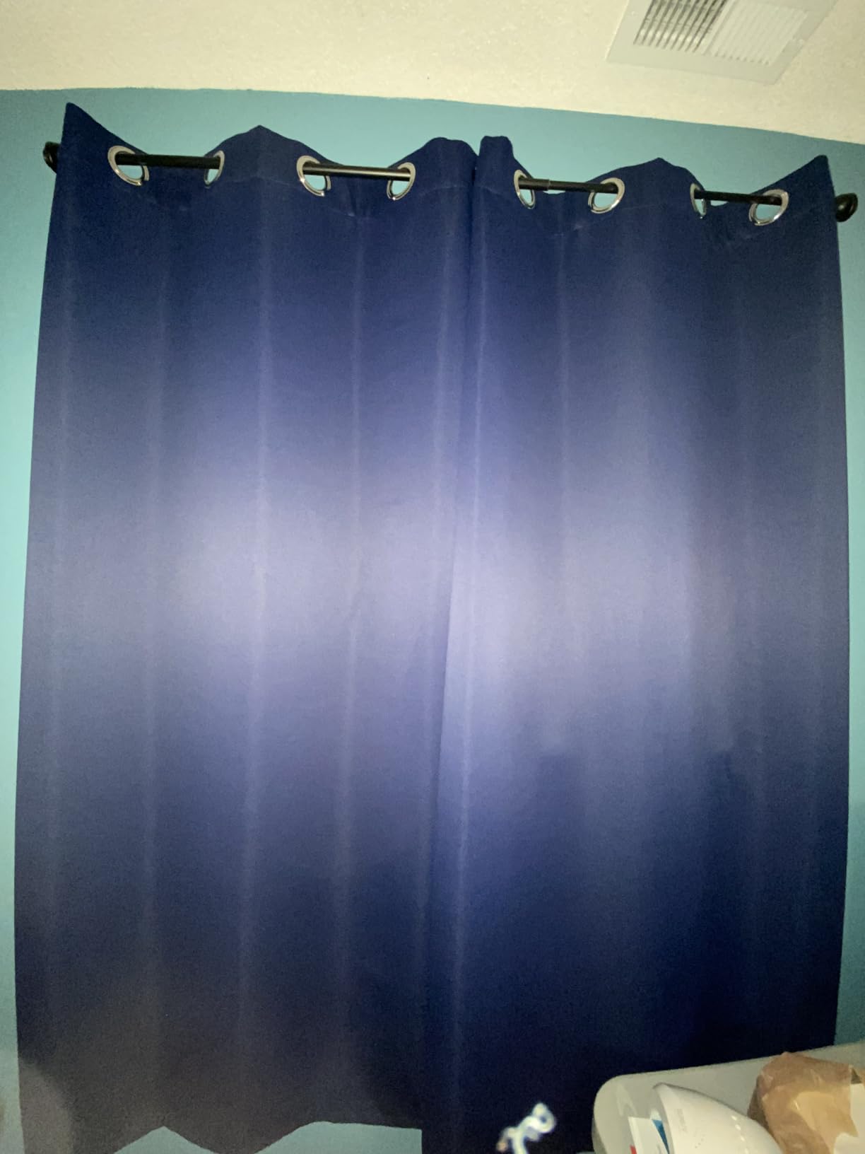 BGment Navy Blue Blackout Curtains for Bedroom 63 Inch Long - 2 Panels | Grommet Top, Black Out, Room Darkening, Sunblock, Thermal Insulated, Window Drapes for Kids Boys Room, 42x63 Inch customer photo 2