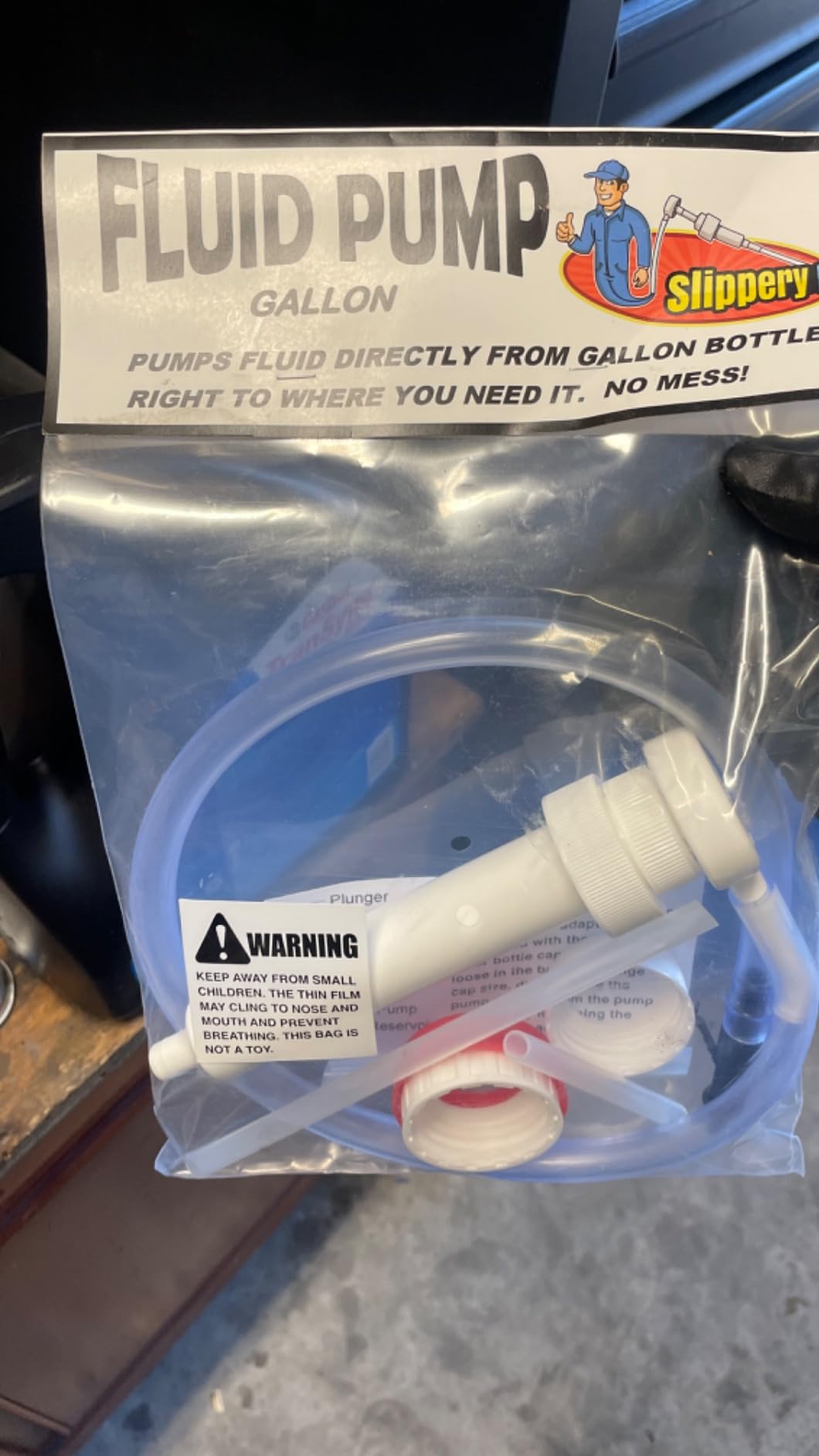 Slippery Pete Fluid Pump for Gallon Bottles and Wide Mouth Quart Bottles - Transfer Gear Oil, Transmission and Differential Fluid, Antifreeze with This 30cc Hand Pump customer photo 1