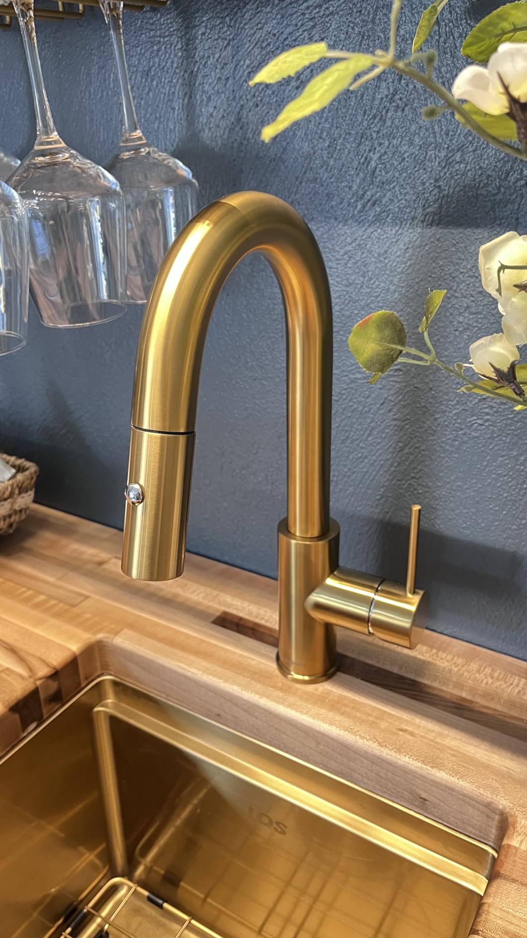 AguaStella AS59CH Chrome Bar Faucet or Prep Kitchen Sink Faucet with Pull Down Sprayer and Single Handle customer photo 1