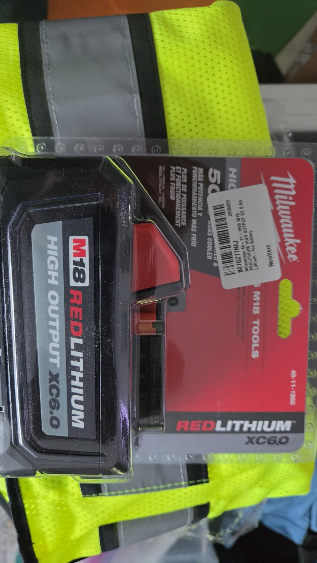 Milwaukee 48-11-1865 M18 REDLITHIUM HIGH OUTPUT XC 6Ah Lithium-Ion Battery customer photo 2