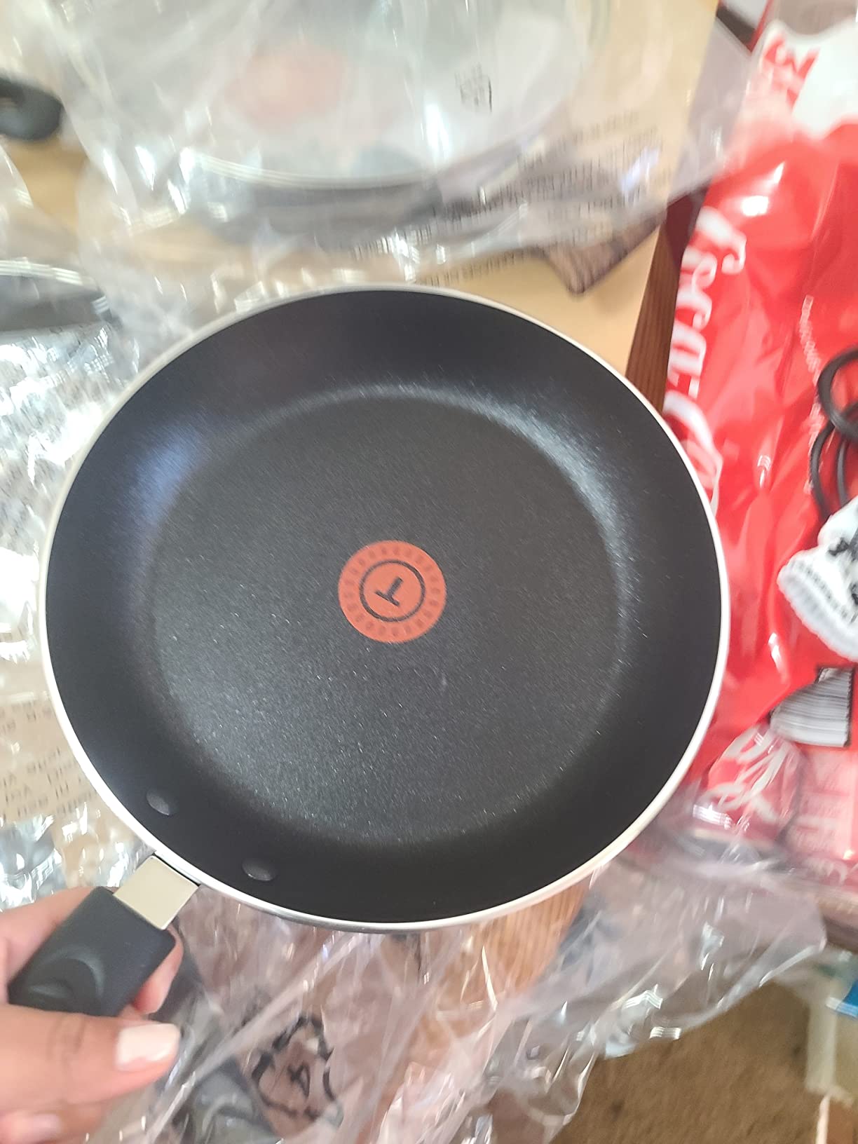 T-Fal Experience Non Stick Fry Pan Set 3 Piece, 8, 10.25, 12 Inch Induction Oven Broiler Safe 400F customer photo 1