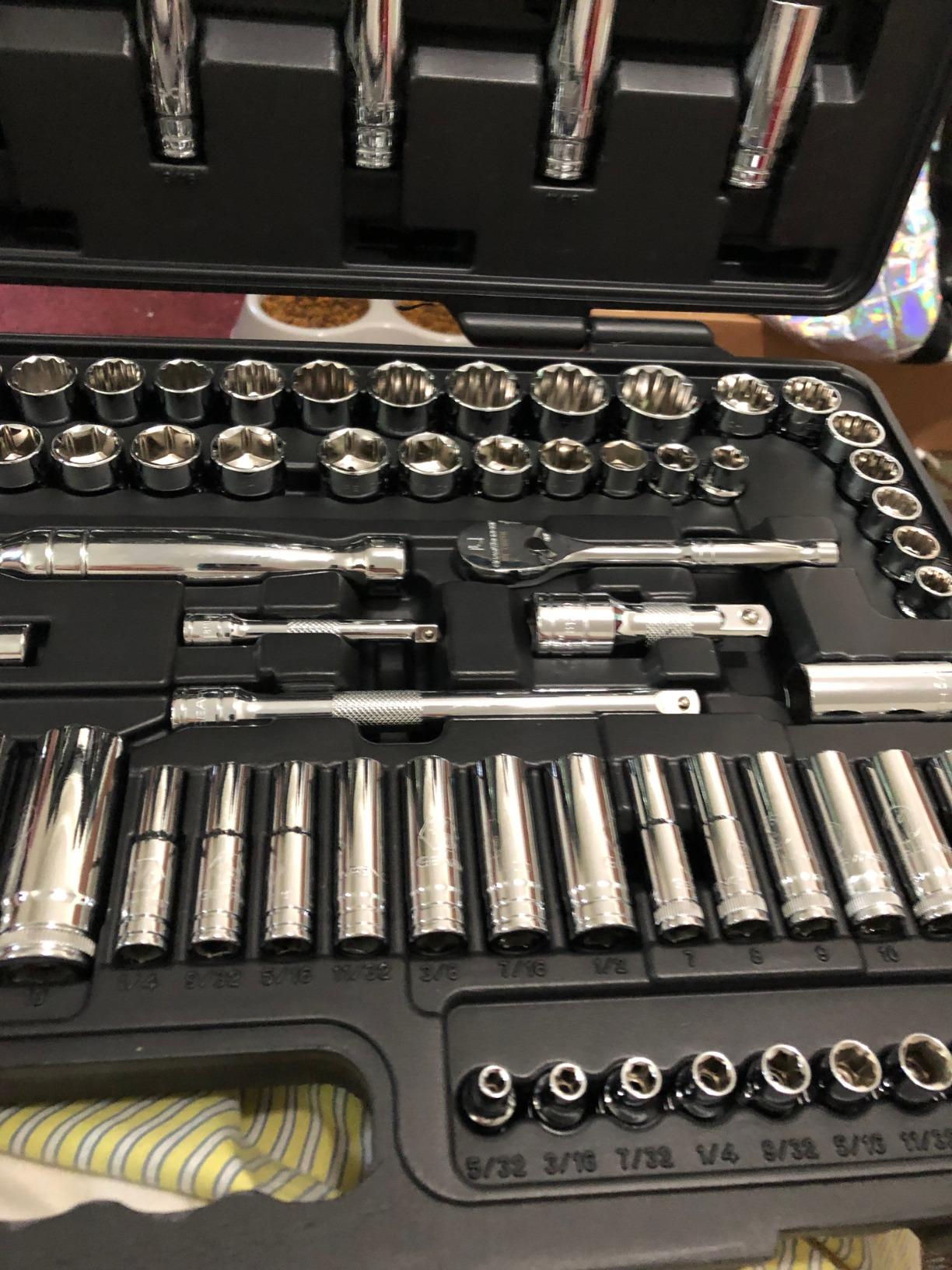GEARWRENCH 110 Piece 6 & 12 Point SAE/Metric Mechanics Tool Set | 89058 customer photo 1