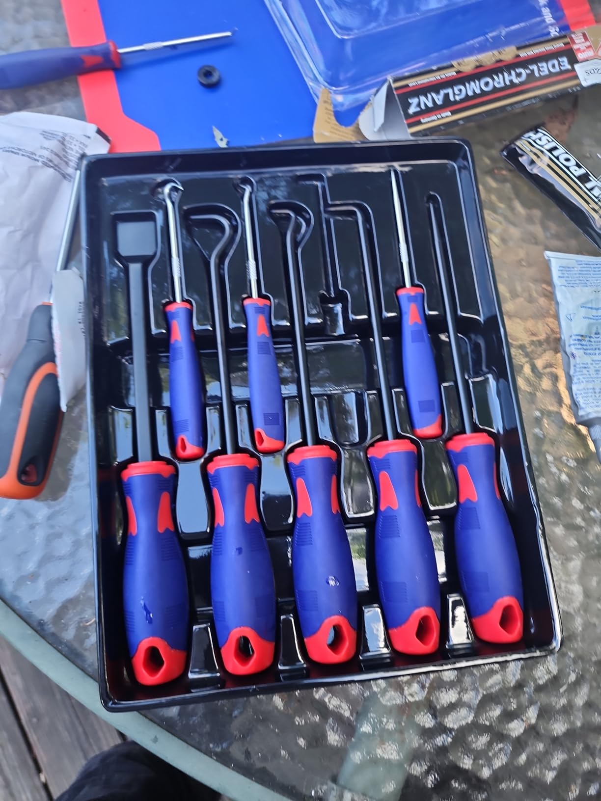 WORKPRO 9PCS Precision Pick & Hook Set with Scraper, Non-Slip Grip customer photo 2