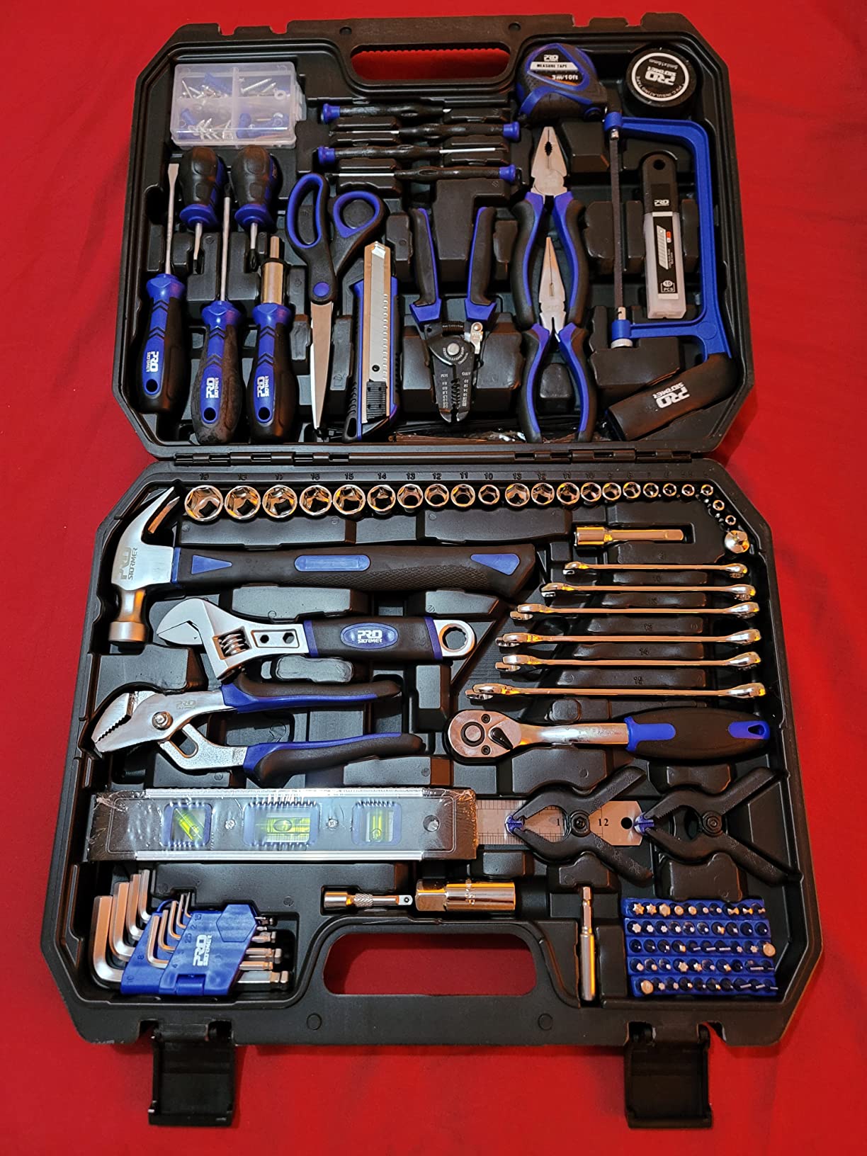 Prostormer 259-Piece Tool Kit, General Household Hand Tool Set, Blue customer photo 1