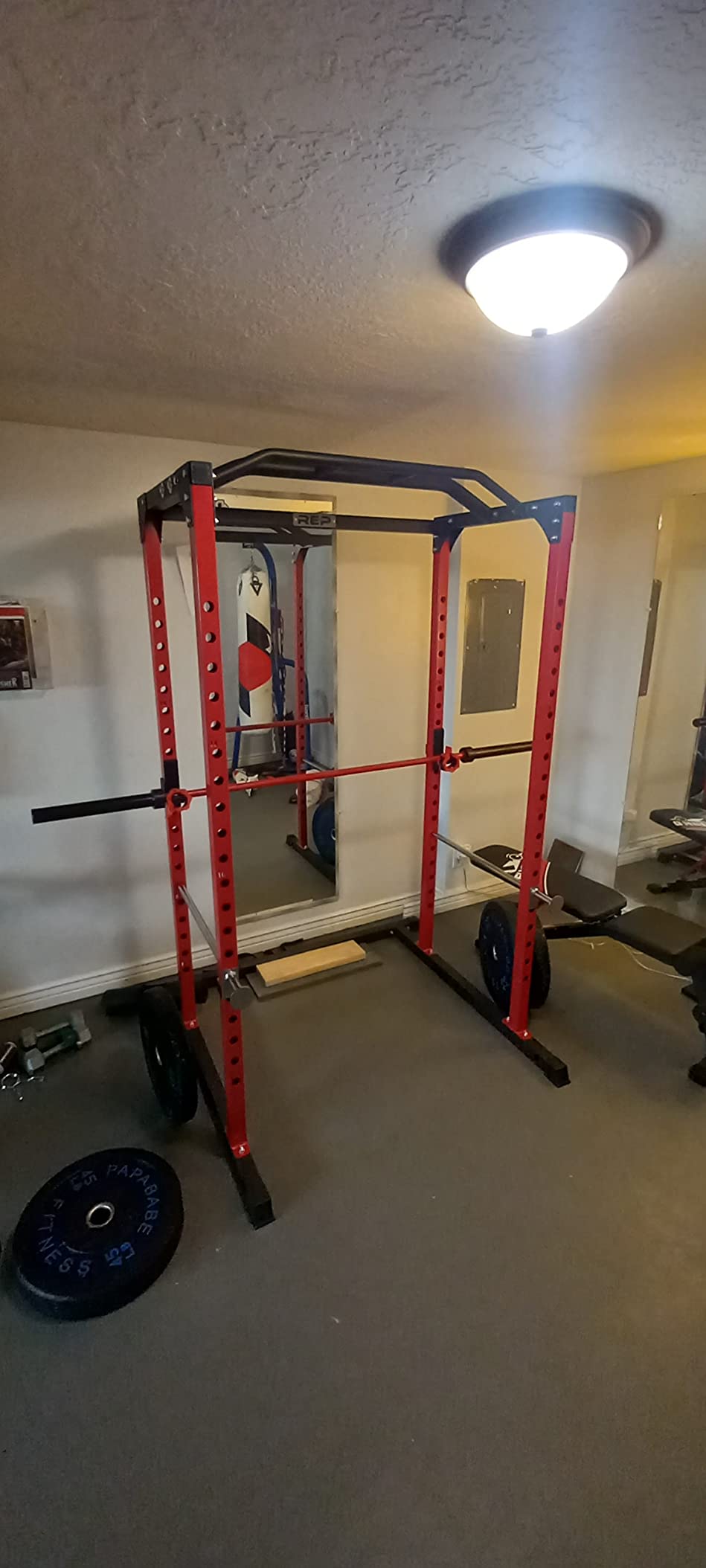 REP Fitness PR-1100 Power Rack - 700 lbs Rated Lifting Cage for Weight Training customer photo 2