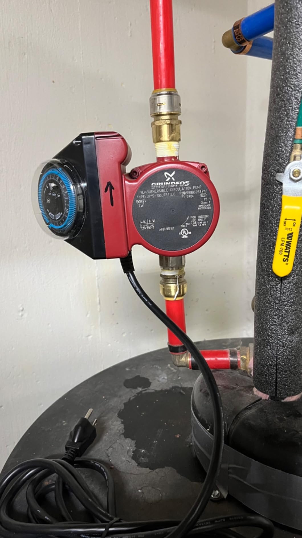 Grundfos 595916 1/25 Horsepower Comfort Series Recirculator Pump, Model: 595916 customer photo 1