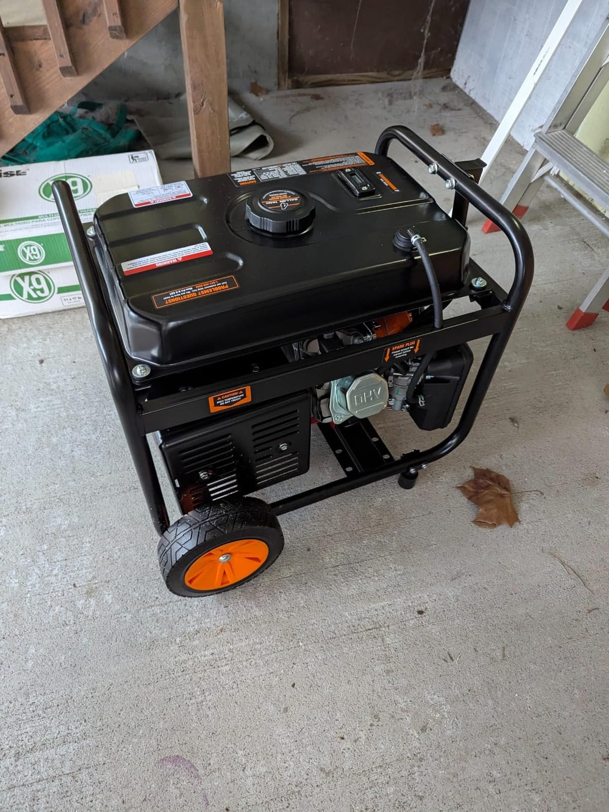 WEN 4,750-Watt 120V/240V Dual Fuel Portable Generator with Wheel Kit and Electric Start (DF475T) customer photo 1