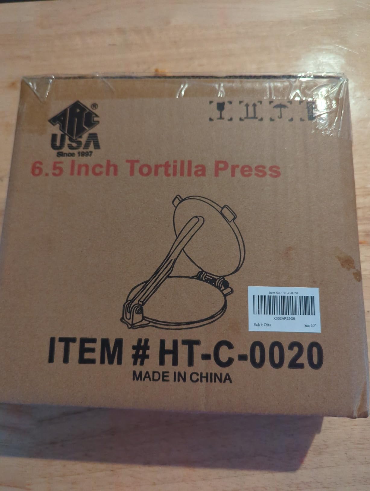 ARC 8-Inch Cast Iron Tortilla Press with 100 Parchment Papers | Rust-Proof Coating & Heavy Duty, Perfect for Homemade Tortillas, Rotis, Quesadillas & Empanadas customer photo 2