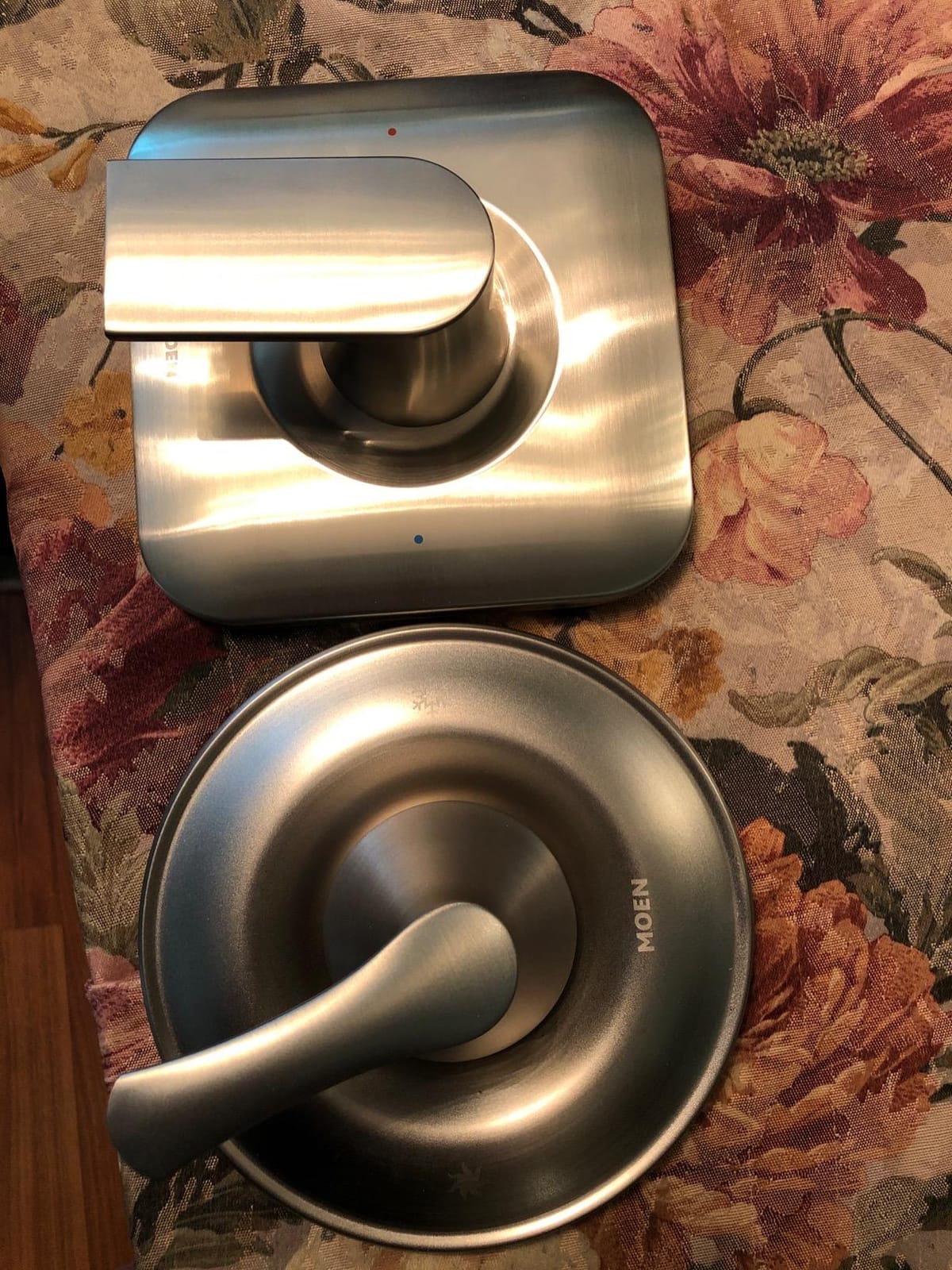 Moen Genta LX Pressure Balancing Eco-Performance Modern Shower Trim with Showerhead and Lever Handle, Posi-Temp Valve Required, Brushed Nickel, T2472EPBN customer photo 2