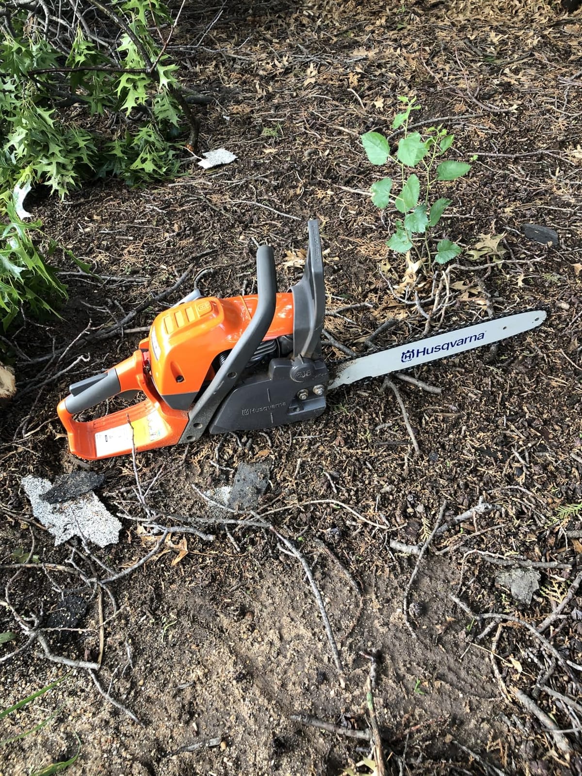Husqvarna 135 Mark II Gas Powered Chainsaw, 38-cc 2.1-HP, 2-Cycle X-Torq Engine, 16 Inch Chainsaw with Automatic Oiler, For Wood Cutting and Tree Pruning customer photo 1