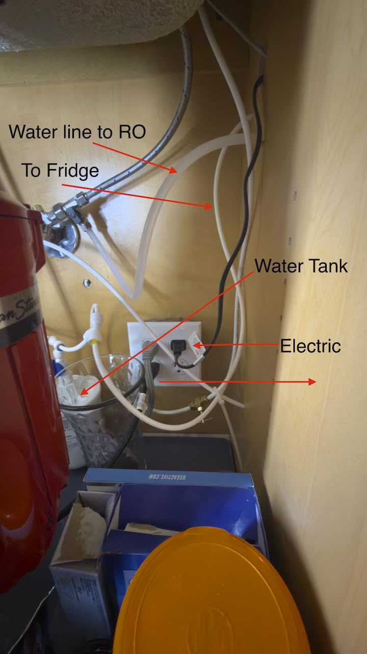 Waterdrop G3P600 Reverse Osmosis System, 600 GPD Tankless RO Water Filter | NSF/ANSI 42, 53, 58 & 372 Certified, 8-Stage RO Water Filtration System, 2:1 Pure to Drain, Smart LED Faucet, Reduce PFAS customer photo 1