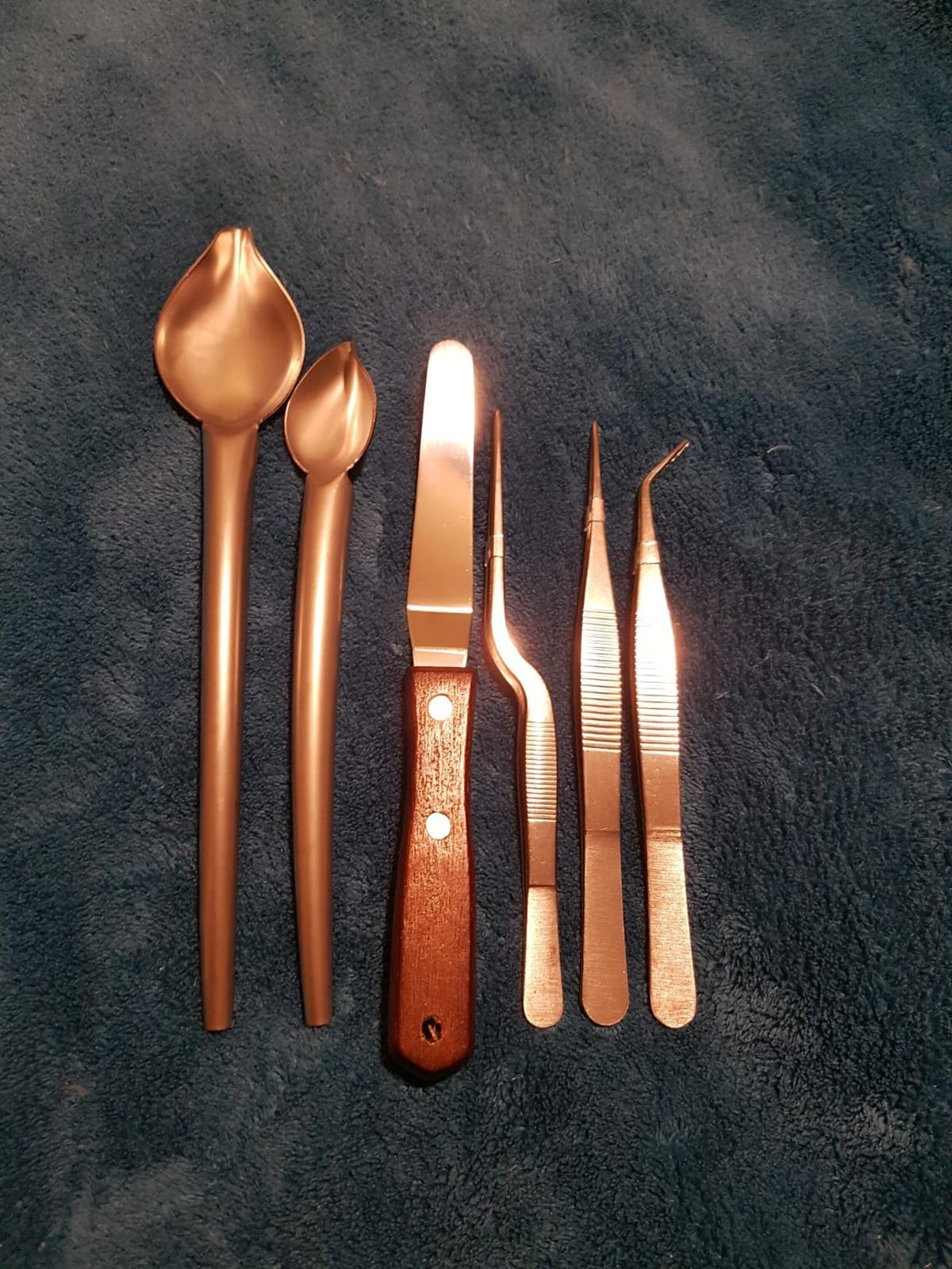 Cridoz 6 Pcs Stainless Steel Kitchen Cooking Tweezers Precision Tongs Drawing Spoons Offset Spatula for Food Culinary Plating Decorating customer photo 1