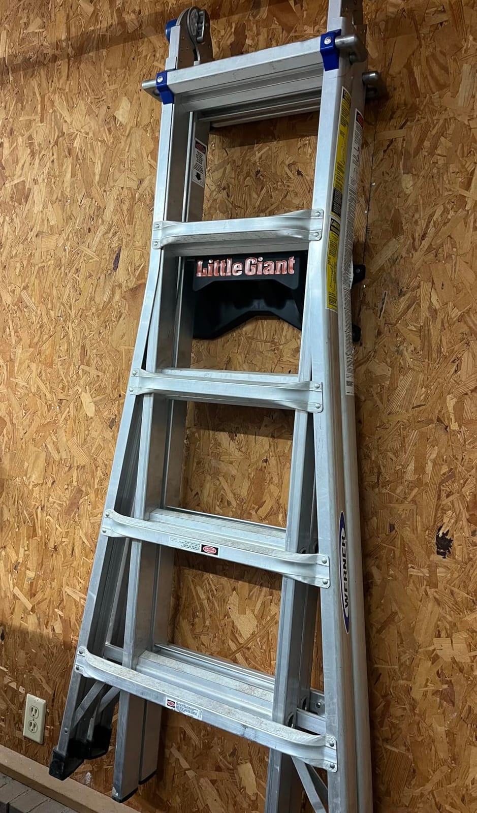 Little Giant Ladder Rack Wall-Mount Ladder Storage Accessory, 15097 | Ladder Rack Mounts to Standard 16