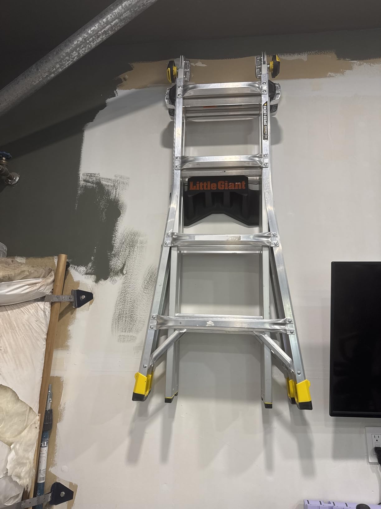 Little Giant Ladder Rack Wall-Mount Ladder Storage Accessory, 15097 | Ladder Rack Mounts to Standard 16