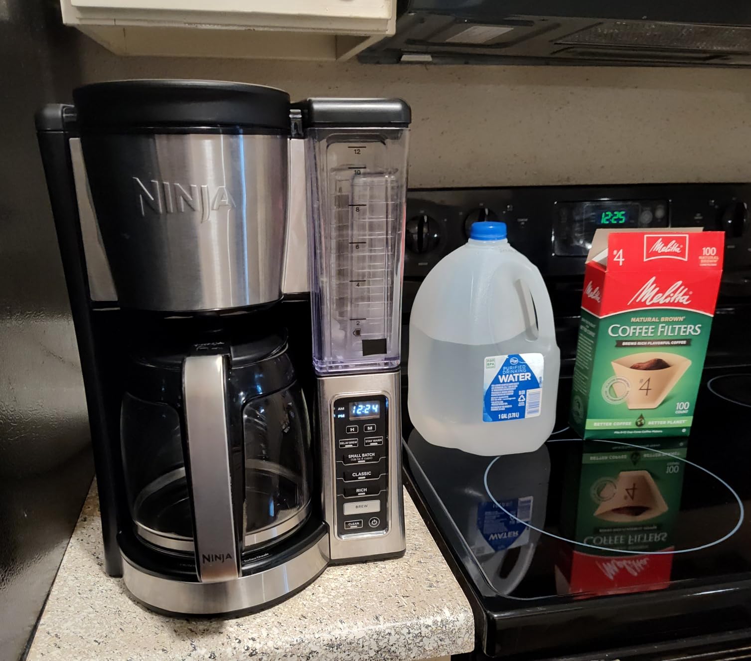 Ninja Fresh Brew Coffee Maker, 12 Cup Glass Carafe, Stainless Steel, CE251 | Programmable, Classic & Rich Brew, 70-oz. Removable Water Reservoir, Small Batch, 24-hr Delay Brew, Adjustable Warming Plate customer photo 1