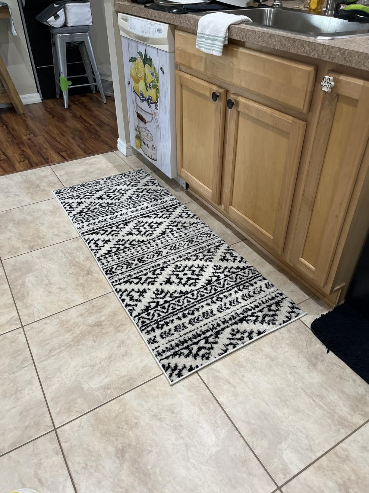 SAFAVIEH Tulum Area Rug 8x10, Large Ivory & Grey TUL272A customer photo 1