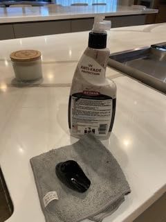 Weiman Quartz Countertop Cleaner and Polish - Clean and Shine Your Granite, Marble Countertops, Kitchen Island, and Stone Surfaces with UV Anti-Fade Protection, Citrus, 24 Ounce with Microfiber Cloth customer photo 2