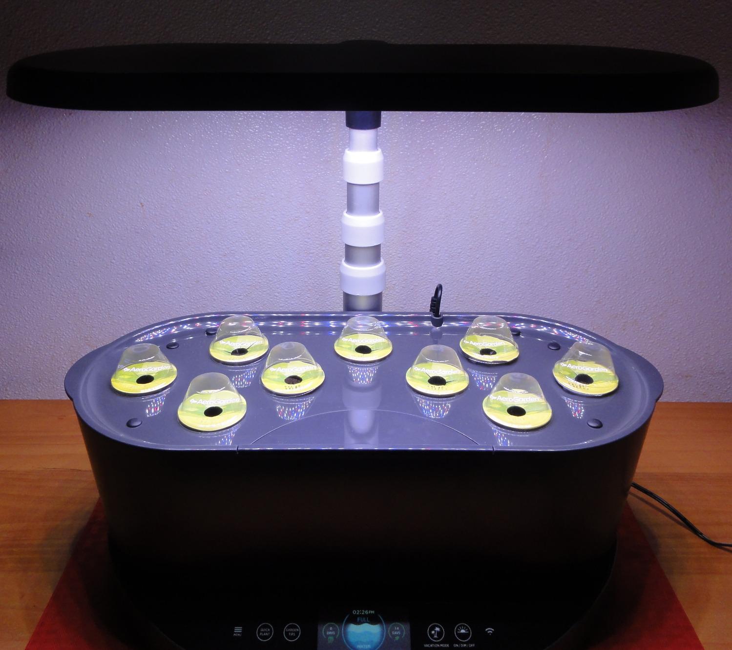 AeroGarden Bounty, Black | Indoor Garden with LED Grow Light, WiFi and Alexa Compatible customer photo 1
