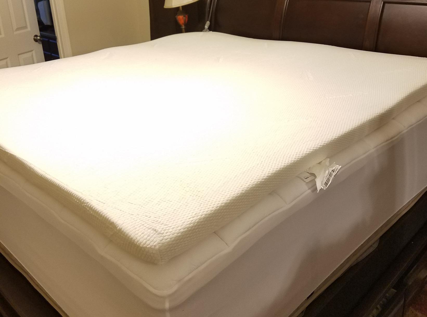 Tempur-Pedic TEMPUR-Adapt + Cooling 3-Inch Full Mattress Topper Medium Luxury Premium Foam, Washable Cover, Medium Cooling Topper, White customer photo 2