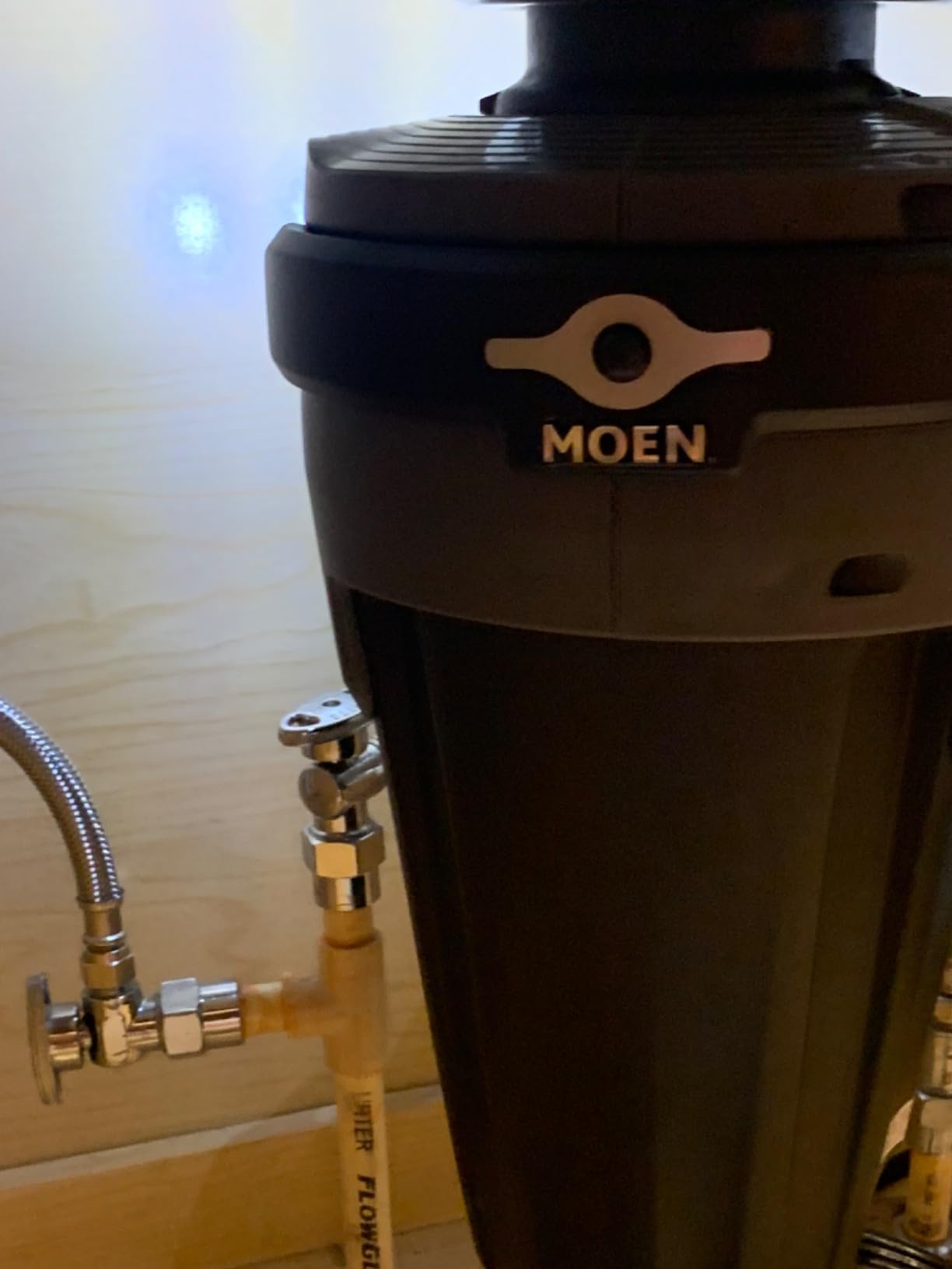 Moen Chef Series 1 HP Continuous Feed Lighted Garbage Disposal with Sound Reduction for Under Sink, Power Cord Included, EXL100C customer photo 1