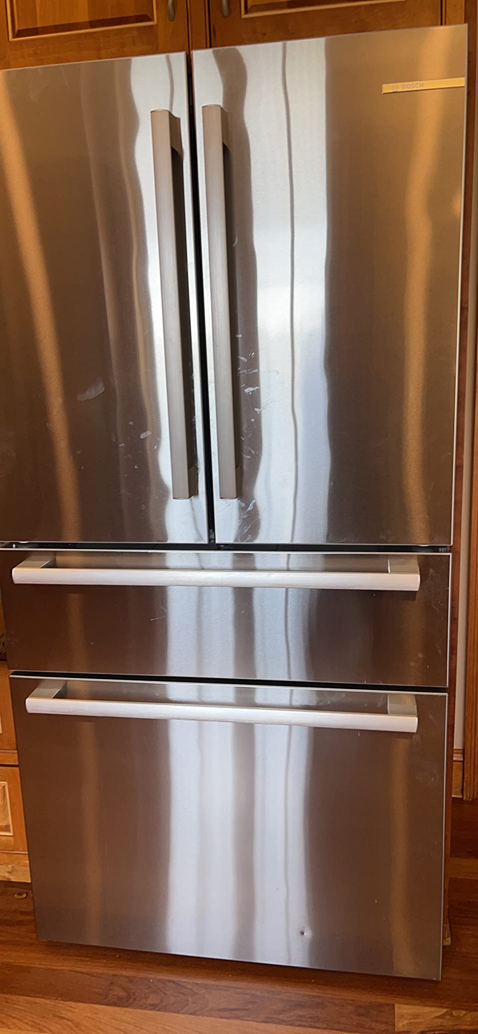 Bosch 800 Series 36 in. 21 cu. ft. Smart Counter Depth French Door Recessed Handle Refrigerator Stainless Steel, Ice and Water customer photo 1