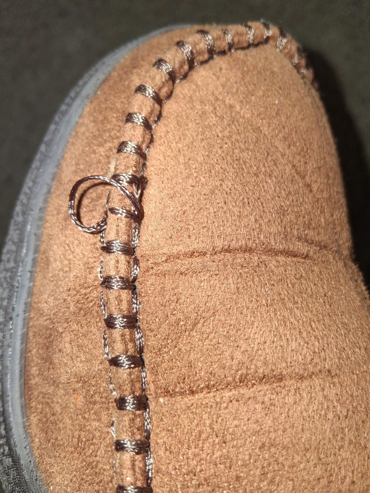 Zigzagger Men's Slip On Moccasin Slippers, Indoor/Outdoor Warm Fuzzy Comfy House Shoes, Fluffy Wide Loafer Slippers customer photo 2