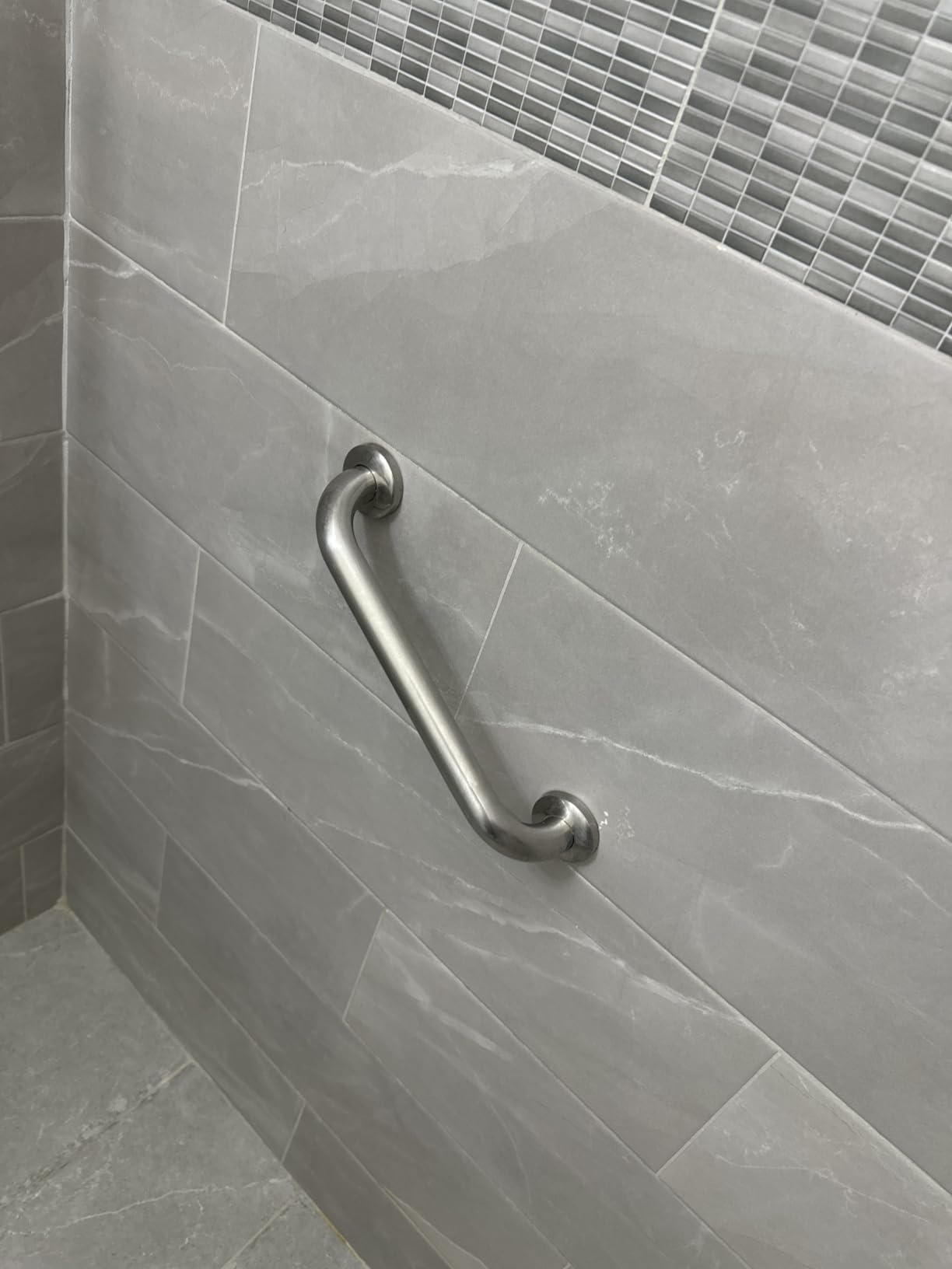 Grab Bars for Shower 2 Pack, Stainless Steel Bathroom Grab Bar for Seniors | 12 In Bath Handle for Bathtubs and Showers, Handicap Shower Grab Bar for Elderly, Safety Bars for Shower Bench, Waterproof customer photo 1